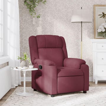 Fauteuil inclinable vin rouge - Retour client - 36% de re..., Verzenden, Nieuw