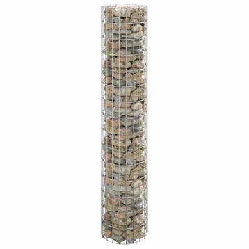 vidaXL Gabion paal rond Ø30x150 cm gegalvaniseerd staal, Verzenden, Nieuw