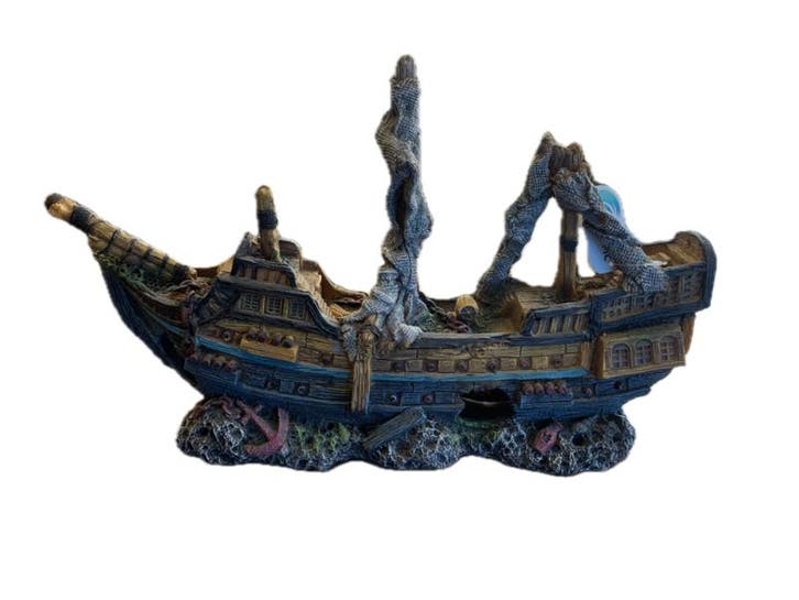 Scheepswrak de gezonken galjoen OS-0011 - aquarium decoratie, Dieren en Toebehoren, Vissen | Aquaria en Toebehoren, Nieuw, Ophalen of Verzenden