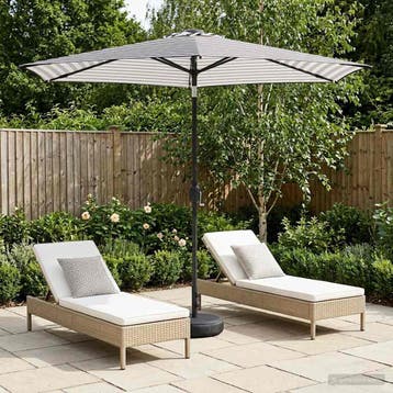 vidaXL Tuinhaard met LED-verlichting en basis 270 x 270 cm, Verzenden