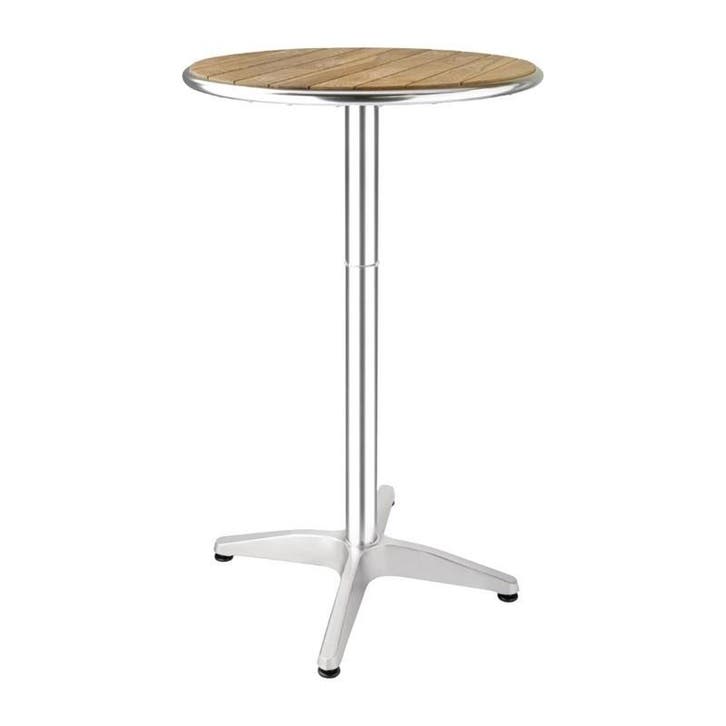 Statafel | Hout/Aluminium | Essenhout Blad | Aluminium, Articles professionnels, Horeca | Équipement de cuisine, Envoi