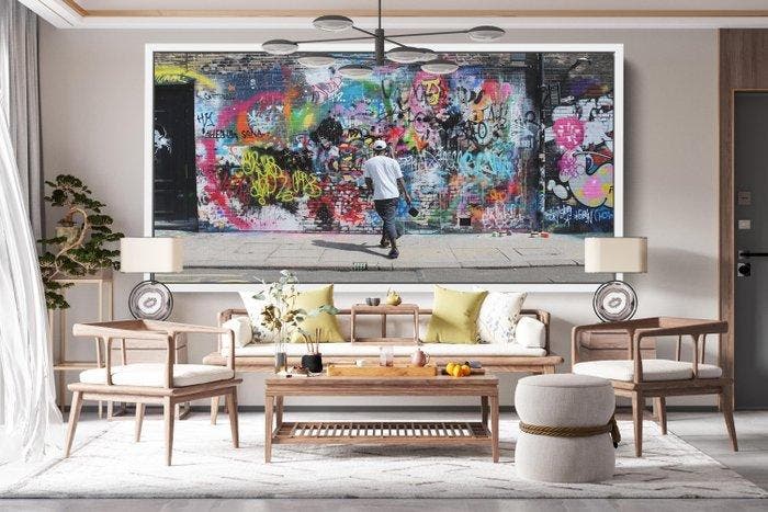 Dine Chanima - (XXL) Giant Vibrant Fragments Of Rebellion, Antiek en Kunst, Kunst | Designobjecten