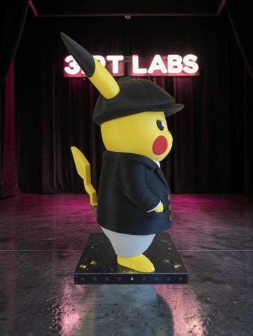 3DT Labs - Speelgoed figuur Pikachu Peaky Blinders Edition -, Nieuw