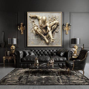 Artxlife - Gold Spiderman Beyond the Frame 3_AI, Nieuw