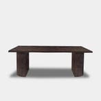 Tafel Boomstam Eikenhout  Half Rond  240x100, Huis en Inrichting, Nieuw