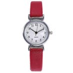 Fako - Horloge - Ø 26mm - Zilverkleurig - Rood, Verzenden, Nieuw