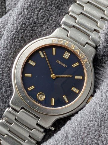 Seiko - Presage - Navy Blue Dial - Zonder minimumprijs -