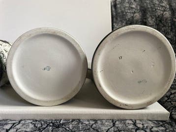 Sitzendorf - Kroes (4) - Porselein - Zilvergeplateerde set