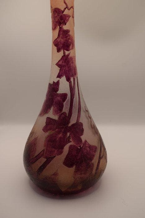 Théodore Legras - LEGRAS - Vaas - RUBIS - Glas, Antiek en Kunst, Antiek | Glaswerk en Kristal