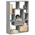 vidaXL Boekenkast 63x20x90 cm bewerkt hout grijs sonoma, Verzenden