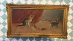 Louis Babelay (XIX-XX) - Cats and Turtle, Antiquités & Art, Art | Peinture | Classique