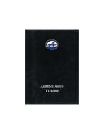 1991 ALPINE A610 TURBO BROCHURE DUITS, Ophalen of Verzenden, Nieuw