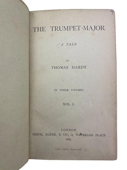 Thomas Hardy - The Trumpet-Major (1st Edition) - 1880, Antiek en Kunst, Antiek | Boeken en Manuscripten