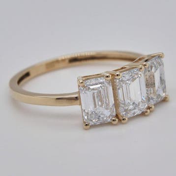 Zonder minimumprijs - Ring - 14 karaat Geel goud - 2.45ct., Nieuw