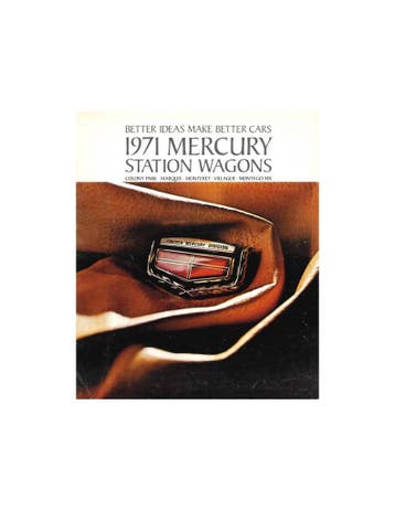 1971 MERCURY STATION WAGONS PROGRAMMA BROCHURE ENGELS (USA), Nieuw