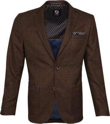 Suitable Colbert Fyn Bruin maat 25 Heren, Kleding | Heren, Verzenden, Nieuw, Bruin, Suitable