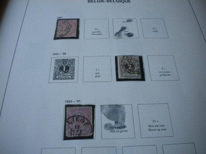 België - Begin van de collectie in album davo jaar 1849 tot, Postzegels en Munten, Postzegels | Europa | België