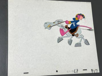 Friz Freleng - Originele animatiecel en tekening van De Roze