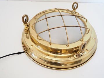 Lampe murale - Laiton, Verre - Cloison Nautique XL