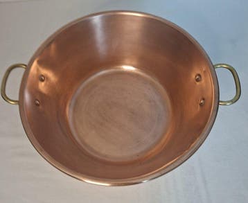 Récipient de cuisine - Bassine à confiture - Cuivre