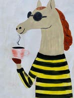 Tetiana Zaitseva - Acrylic Painting XL Chill Horse no 134