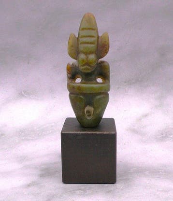 sculptuur, Hongshan Cultuur Alien Taïno achtige Gehoornde, Antiek en Kunst