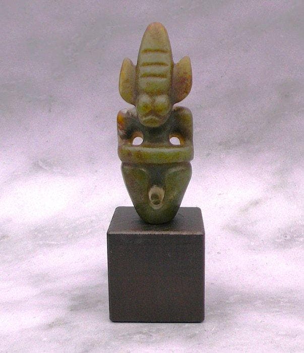 sculptuur, Hongshan Cultuur Alien Taïno achtige Gehoornde, Antiek en Kunst, Curiosa en Brocante