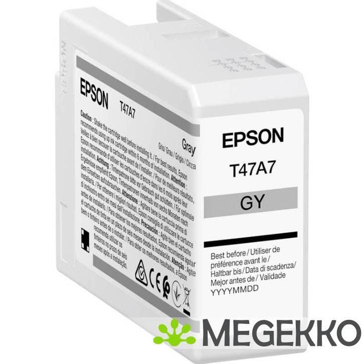 Epson C13T47A700 inktcartridge Origineel Grijs 1 stuk(s), Computers en Software, Overige Computers en Software, Nieuw, Verzenden