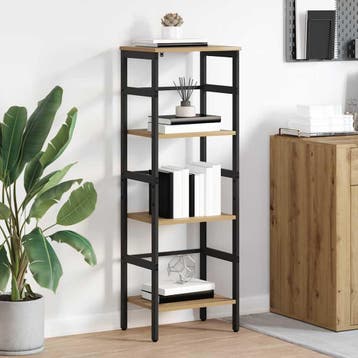 vidaXL Boekenplank 3-laags 40 x 29.5 x 115 cm Bewerkt hout, Verzenden, Nieuw