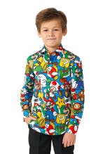 Super Mario Overhemd Jongen OppoSuits, Kinderen en Baby's, Carnavalskleding en Verkleedspullen, Verzenden, Nieuw