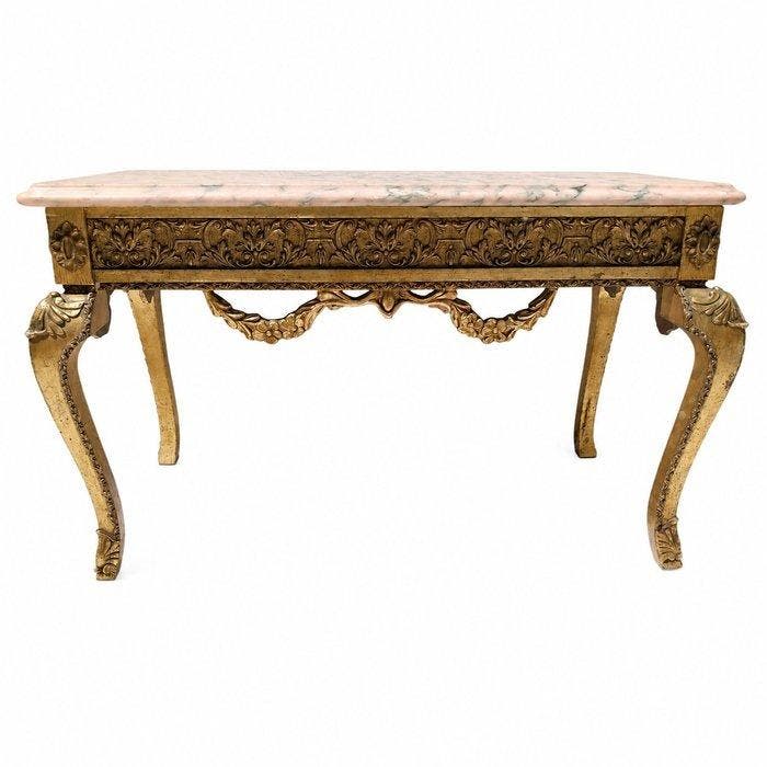 Salontafel - Hout, Marmer, Antiquités & Art, Curiosités & Brocante