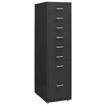 vidaXL Ladeblok verrijdbaar 28x41x109 cm metaal, Verzenden, Nieuw