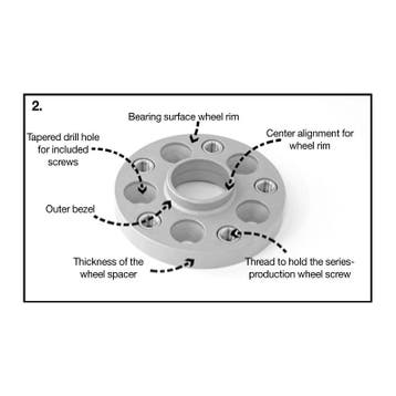 H&R DRA-Systeem Spoorverbrederset 60mm per as - Steekmaat 5x, Verzenden