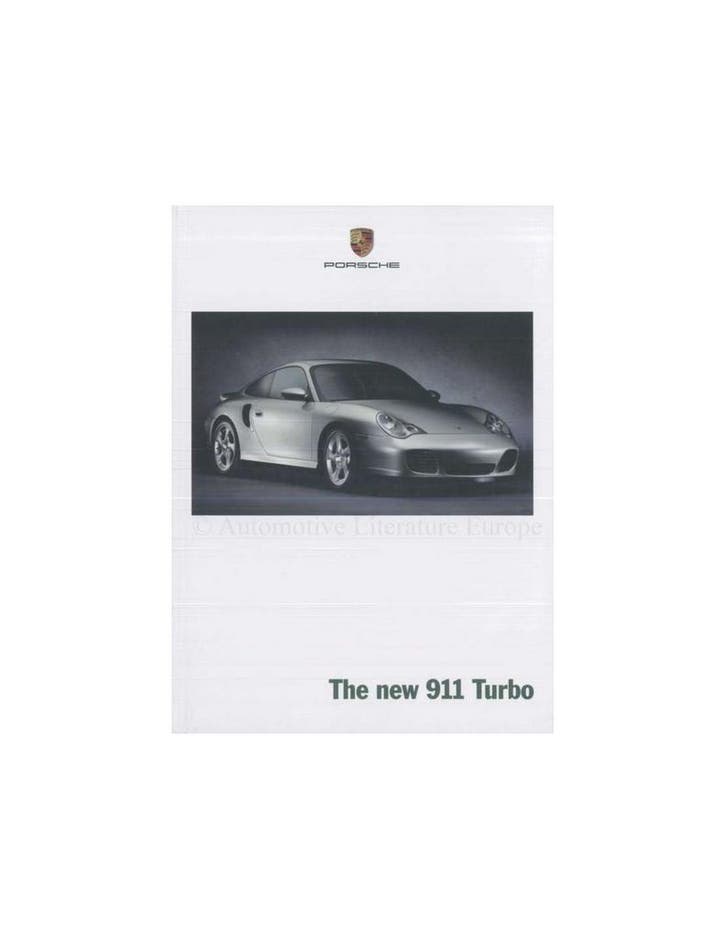 2000 PORSCHE 911 TURBO HARDCOVER BROCHURE ENGELS, Boeken, Auto's | Folders en Tijdschriften, Ophalen of Verzenden