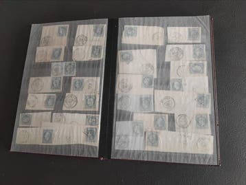 Frankrijk 1853/1870 - Postzegelalbum met meer dan 300 zegels, Gestempeld