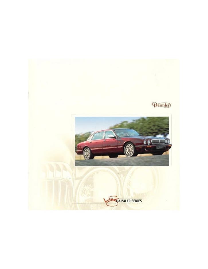 1999 DAIMLER SUPER V8 BROCHURE NEDERLANDS, Livres, Catalogues & Dépliants, Enlèvement ou Envoi