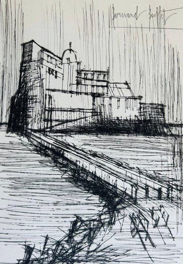 Bernard Buffet (1928-1999) - La Citadelle - Pointe-sèche