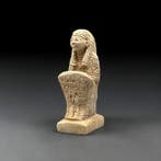 Replica van het oude Egyptische Zittend standbeeld met