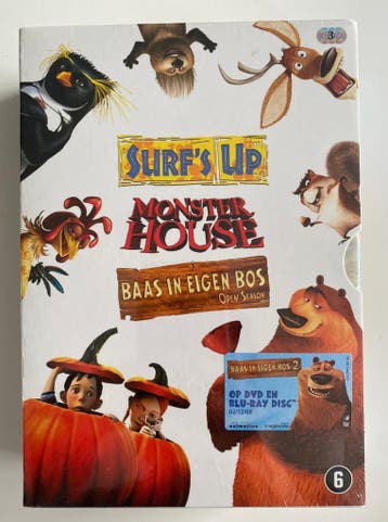 SURFS UP / MONSTER HOUSE / BAAS IN EIGEN BOS (IN SEAL) (DVD)