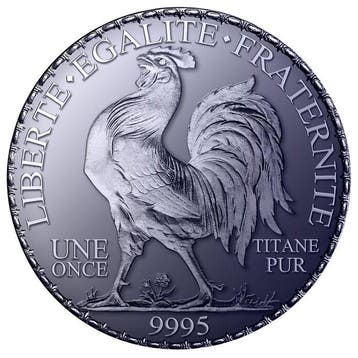 Frankrijk. 10 x 1 oz 2026 .9995 Fine Titanium French
