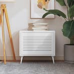 vidaXL Kastdeur met lamellen 39,5x59,4 cm massief grenenhout, Verzenden, Nieuw