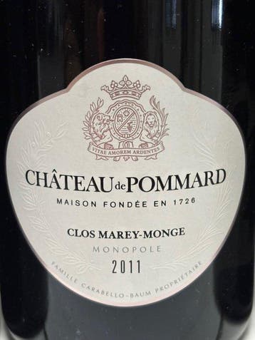 2011 Château de Pommard - Clos Marey Monge Monopole -, Verzamelen, Nieuw