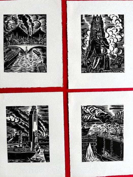 Frans Masereel (1889-1972) - Mijn Land, Antiquités & Art, Antiquités | Autres Antiquités