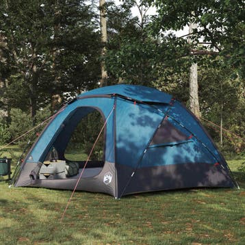 vidaXL Dometent met Verwijderbare Regenfly 8-persoons Blauw, Caravans en Kamperen, Verzenden, Nieuw