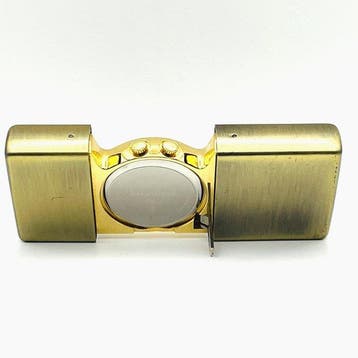 Bureauklok - Ontwerp Messing - 1990-2000 - ZIPPO TIME TANK