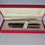 Sheaffer - Sheaffer Targa– Marble Brown (Gold Trim) - FP and, Verzamelen, Nieuw