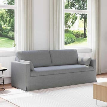 vidaXL bank / zetel Lichtgrijs 78 x 78 x 80 cm Stof, Verzenden, Nieuw