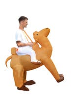 KIMU® Opblaas Kostuum Zittend Op Kameel Opblaasbaar Pak Kame, Ophalen of Verzenden