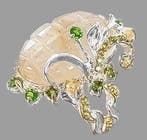 Zonder minimumprijs - Ring Zilver, Goud gevuld Quartz -, Handtassen en Accessoires, Ringen, Nieuw