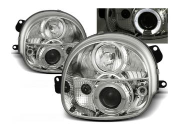 Angel Eyes koplampen Chrome geschikt voor Renault Twingo, Auto-onderdelen, Verzenden, Nieuw, Renault